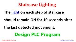 Siemens PLC Programming for Staircase Lights