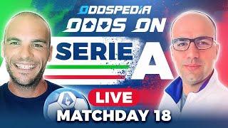 Odds On: Serie A - Matchday 18 - Free Football Betting Tips, Picks & Predictions