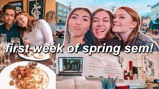 college WEEK in my life: spring semester!