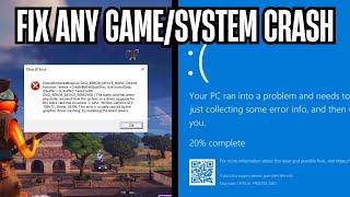 4 ways to ACTUALLY fix Game/System crashes on Windows 10/11