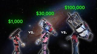 $1000 vs $100,000 telescope