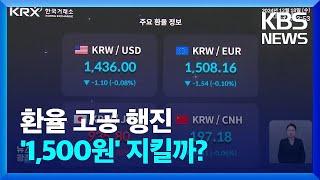 살 떨리는 환율…1500원·4000억 달러 지킬까 / KBS  2024.12.19.