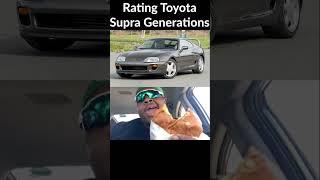 Rating #toyota #supra generations! #automobile #drift #toyotasupra #supramk4