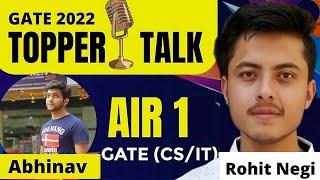 AIR-1 in GATE CSE || Preparation Strategy || GATE Topper || Abhinav Garg