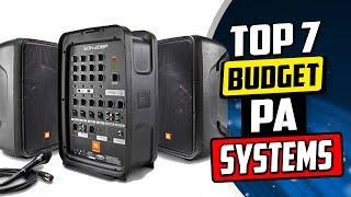 Best Affordable PA System | Top 7 Reviews [2024 Buying Guide]