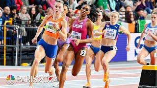 Femke Bol and Alexis Holmes set up heavyweight 400m finals showdown after strong semis | NBC Sports