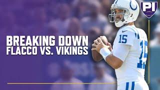 Colts analyst breaks down Flacco versus Vikings