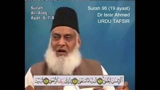 96 Surah Alaq Dr Israr Ahmed Urdu