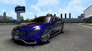 Mercedes – Benz C63s [1.43] | Euro Truck Simulator 2 | ETS2 car mods | V1.43