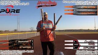 Pure Lambright, RoofX, & CE | ADS Live Review Footage | USSSA Slowpitch Bat Review