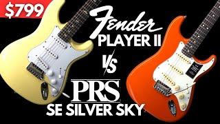 FENDER Player II vs PRS SE SILVER SKY (GUITAR BATTLE)