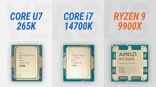 Core Ultra 7 265K vs Core i7-14700K vs Ryzen 9 9900X w/ RTX 4090: Test in 6 games at 1080p