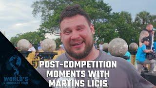 2019 World's Strongest Man | Post-Competition Moments with Martins Licis