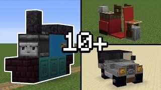 10+ VEHICLE Build Hacks in Minecraft!