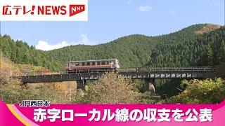 JR西日本が、利用者が少ない赤字ローカル線の最新の収支状況を公表　広島