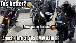 BMW G310RR Vs TVS APACHE 310 RTR. Which one is better? BMW not worth of money? Full review.