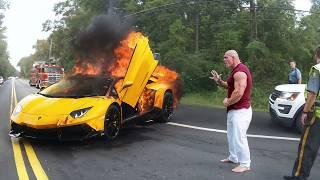 Supercar Worth Millions of Dollars Caught On Fire in Seconds