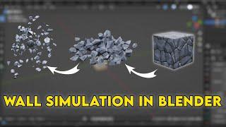 Wall Simulation in Blender 3d | Blender Tutorial