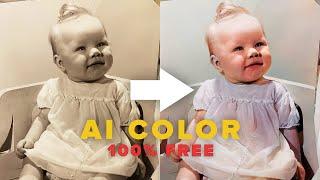 Colorize Black and White Photos with AI - SUPER EASY AND FREE