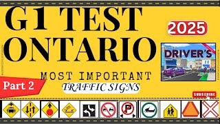 G1 test Ontario 2024  | G1 Practice Test  Ontario 2024 |  G1 Driving Test - All 2024 Exam Questions