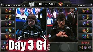 Edward Gaming vs SK Telecom T1 | Day 3 Game 1 Group C S5 World Championship 2015 | EDG vs SKT D3G1