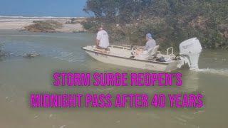 Storm Surge Reopened Midnight Pass After 40 Year's in Siesta Key, FL