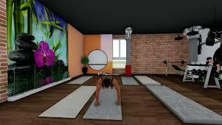 #3D gym design#walkthrough