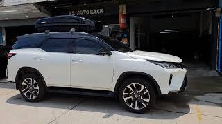 กล่องหลังคารถ YAKIMA RoofBox EASYTRIP 470 ติดตั้ง Toyota Fortuner ฟอร์จูนเนอร์ กล่องสัมภาระมือสอง