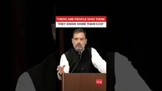 Rahul Gandhi in the US: Some people think they know more than god, one such specimen is PM Modi