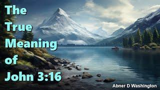 The True Meaning of John 3:16 - Abner Washington