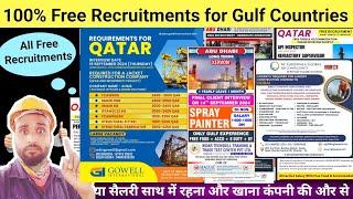 100% FREE Recruitments for Gulf Countries/ free food, accomodation & Patna Mumbai Delhi interview