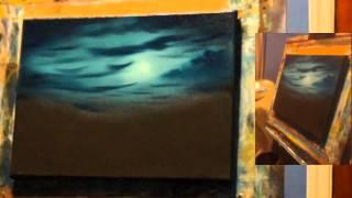 *~ ASMR ~* Painting Winter Night Sky { Softly Spoken } NEW CAMERA