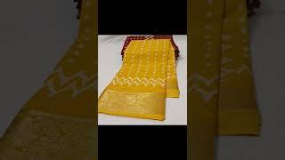 #premium#soft assam silk saree# digital print#plain blouse#