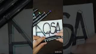 Comment your name I will write like this #aqsa #cursive writing #art #craft #lifewithmyowncolours