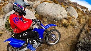 YZ250- Single Track on the Moon.....Rocks