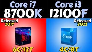 i7-8700K vs i3-12100F | RTX 3080 and RTX 3060 | How Much Performance Difference?