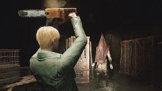 Chainsaw Vs Red Pyramid Head Thing - Silent Hill 2 Remake