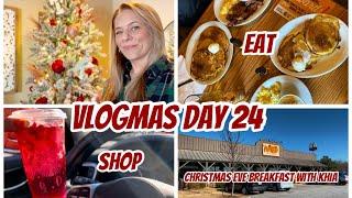 VLOGMAS DAY 24 | MOTHER DAUGHTER CHRISTMAS EVE BREAKFAST | SHOP