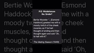 So Was It A Smile Or Wasn't It? #shorts #wodehouse