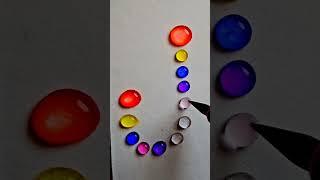 Colorful water drop
