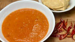 Salsa de Chile de Arbol ️ - Salsa Roja - rica y fácil de hacer 🩷