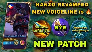 FINALLY!! HANZO REVAMPED NEW VOICELINE!! (moonton makes hanzo strong now??)