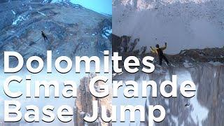 Tre Cime di Lavaredo Cima Grande Dolomites Base Jump montagne Octobre 2002