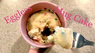 EASY Eggless Microwave Mug Cake Tutorial