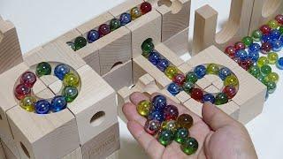 Marble Run    Cuboro Wooden Course Made in Switzerland & Wooden Yuriika Deluxe 66 Made in Japan