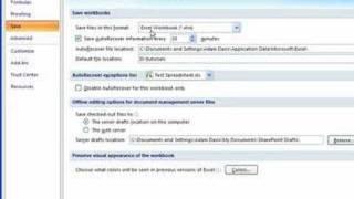 Save spreadsheets in a backward-compatible format in Excel