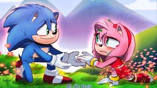 Movie Sonic Meets Movie Amy - Sonic x Amy (Sonamy) Comic Dub Comp