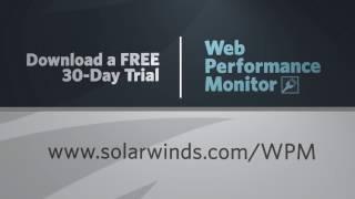 Web Performance Monitor Guided Tour