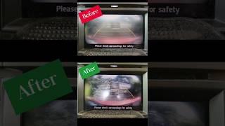 Easy fix for hazy Reverse Camera