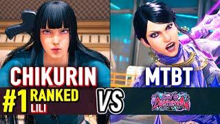 T8  CHIKURIN (#1 Ranked Lili) vs MTBT (Zafina)  Tekken 8 High Level Gameplay